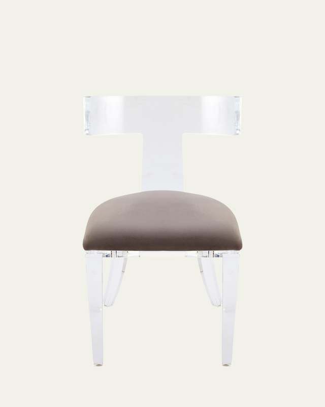 Tristan Acrylic Klismos Chair